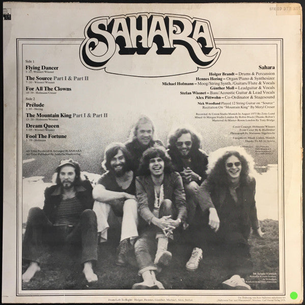 Sahara - For All The Clowns - Mint- LP Record 1975 Ariola Germany Original Press Vinyl - Prog Rock / Krautrock / Ambient - Shuga Records