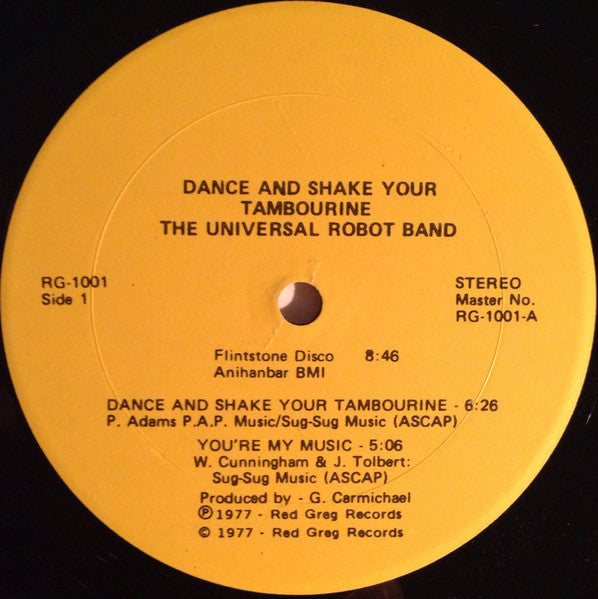 The Universal Robot Band - Dance And Shake Your Tambourine - VG LP Record 1977 Red Greg USA Vinyl - Disco / Funk / Soul - Shuga Records