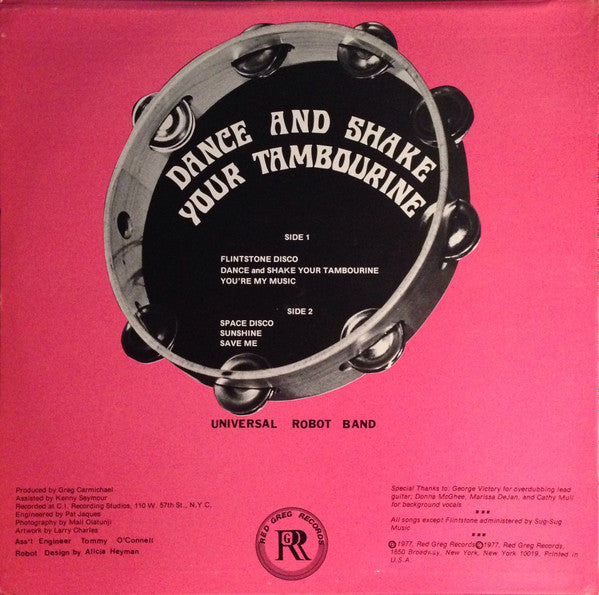 The Universal Robot Band - Dance And Shake Your Tambourine - VG LP Record 1977 Red Greg USA Vinyl - Disco / Funk / Soul - Shuga Records