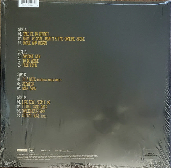 Hozier - Hozier (2015) - Mint- 2 LP Record 2022 Rubyworks Columbia Vinyl & CD - Pop Rock / Blues Rock / Soft Rock - Shuga Records