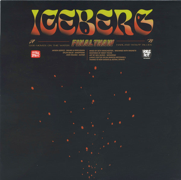 Iceberg – Final Thaw - Mint- LP Record 2022 Astral Spirits Noble Rot USA Vinyl - Jazz / Free Jazz