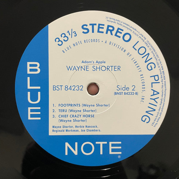 Wayne Shorter - Adam's Apple (1966) - New LP record 2022 Blue Note 180 gram Vinyl - Jazz / Hard Bop / Modal - Shuga Records