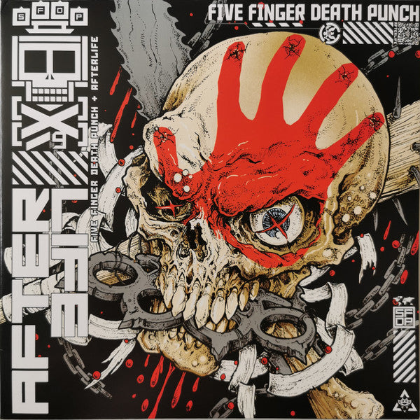 Five Finger Death Punch - AfterLife - Mint- 2 LP Record 2022 Better Noise Music White Vinyl & Download - Alternative Metal / Groove Metal / Nu Metal - Shuga Records