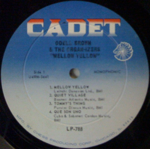 Odell Brown & The Organ-izers - Mellow Yellow - VG LP Record 1967