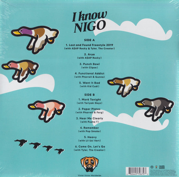 Nigo - I Know NIGO! - New LP Record 2022 Republic Light Blue Vinyl - Hip Hop / Pop Rap / Trap - Shuga Records