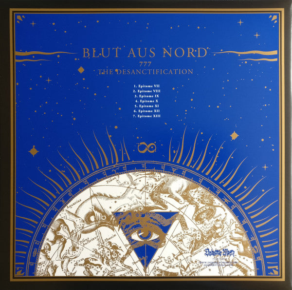 Blut Aus Nord - 777 - The Desanctification - New LP Record 2023 Debemur Morti France Transparent Blue Vinyl & Poster - Black Metal / Avantgarde / Industrial - Shuga Records