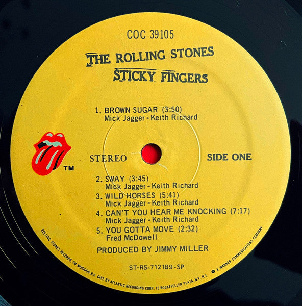 The Rolling Stones - Sticky Fingers (1971) - Mint- LP Record 1977 USA Original Vinyl & Andy Warhol Zipper Cover - Blues Rock / Classic Rock / Pop Rock - Shuga Records