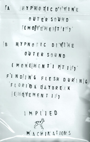 Rush Falknor - 100 Vyvanse - New Cassette 2020 Implied Machinations Tape - Chicago Dark Ambient / Drone / Noise - Shuga Records