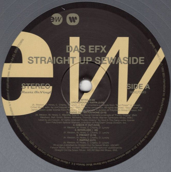 Das EFX - Straight Up Sewaside (1993) - New LP Record 2022 Music On Vinyl Silver 180 Gram Vinyl - Hip-Hop / Boom Bap - Shuga Records