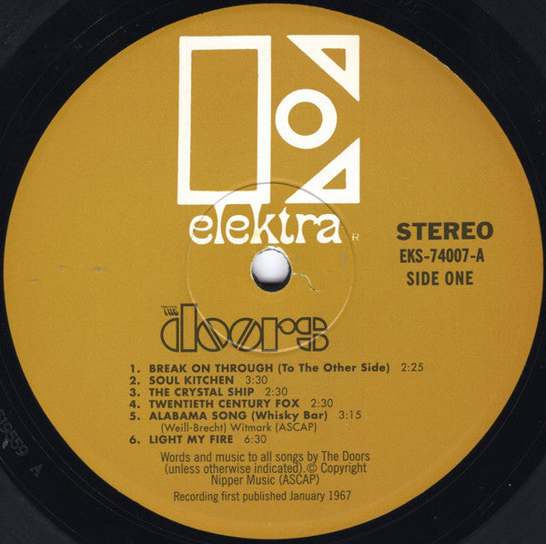 The Doors - The Doors (1967) - Mint- LP Record 2009 Elektra Rhino 180 gram Vinyl - Classic Rock / Psychedelic Rock - Shuga Records