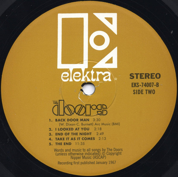 The Doors - The Doors (1967) - Mint- LP Record 2009 Elektra Rhino 180 gram Vinyl - Classic Rock / Psychedelic Rock - Shuga Records