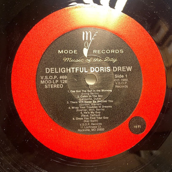 Doris Drew - Delightful Doris Drew (1957) - Mint- LP Record 1989 Mode V.S.O.P. USA Vinyl - Jazz Vocal - Shuga Records