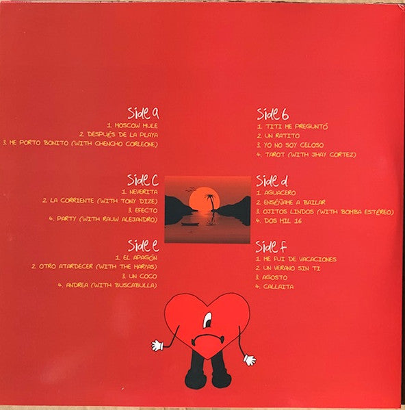 Bad Bunny – Un Verano Sin Ti - New 3 LP Record 2022 Bunny Random Color Vinyl - Reggaeton / Trap / Pop / Merengue - Shuga Records