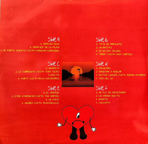 Bad Bunny - Un Verano Sin Ti - VG+ 3 LP Record 2022 Unofficial Color Vinyl - Reggaeton / Trap / Pop / Merengue (Copy) - Shuga Records