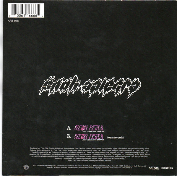 Snoh Aalegra – Neon Peach - New 7" Single Record 2021 ARTium Roc Nation USA Vinyl - R&B / Soul - Shuga Records