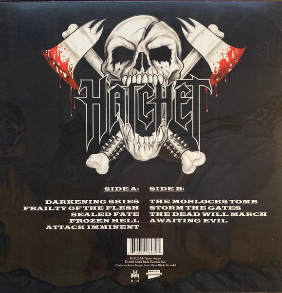 Hatchet - Awaiting Evil (2008) - New LP Record 2022 M-Theory Audio Blue Smoke Vinyl, Insert & Download - Thrash / Metal - Shuga Records