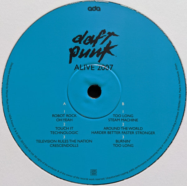 Daft Punk - Alive 2007 (2007) - New 2 LP Record 2022 ADA Vinyl - Electronic / House - Shuga Records