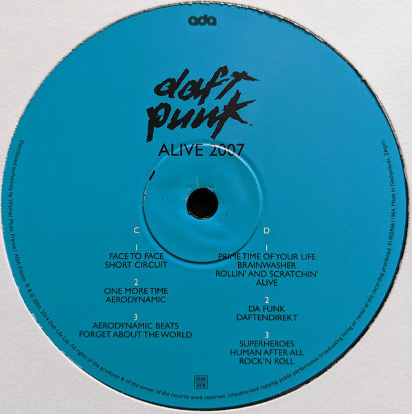 Daft Punk - Alive 2007 (2007) - New 2 LP Record 2022 ADA Vinyl - Electronic / House - Shuga Records