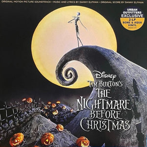 Danny Elfman - Tim Burton's The Nightmare Before Christmas (Original Motion Picture 1993) - VG+ 2 LP Record 2022 Walt Disney Urban Outfitters Exclusive Bone & Aqua Vinyl - Soundtrack - Shuga Records