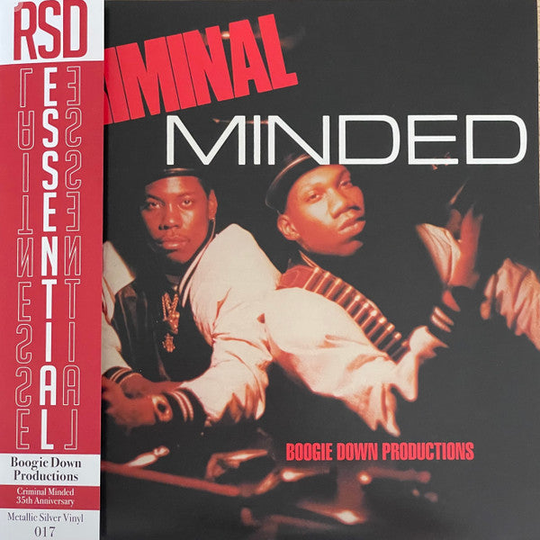 Boogie Down Productions - Criminal Minded (1987) - VG+ LP Record Store Day Essentials 2022 B-Boy USA RSD Metallic Silver Vinyl - Hip Hop (Copy) - Shuga Records