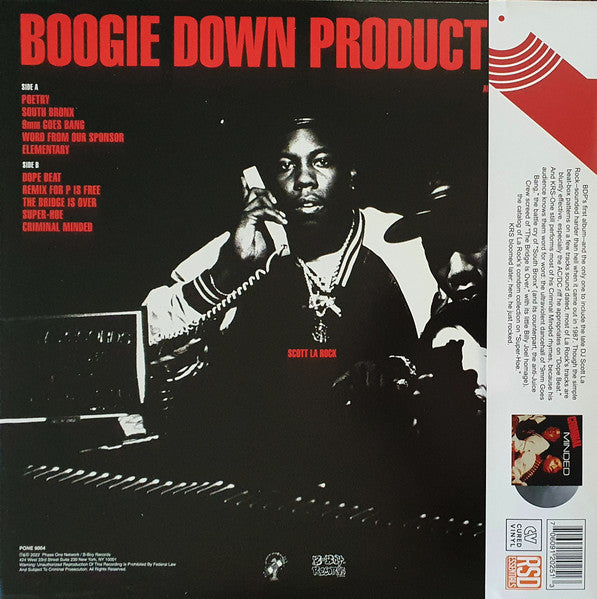 Boogie Down Productions - Criminal Minded (1987) - VG+ LP Record Store Day Essentials 2022 B-Boy USA RSD Metallic Silver Vinyl - Hip Hop (Copy) - Shuga Records