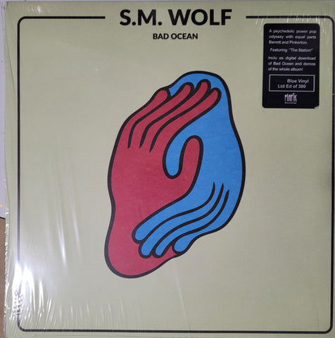 S.M. Wolf - Bad Ocean - New LP Record 2018 PIAPTK Blue Vinyl & Download - Power Pop / Indie Rock
