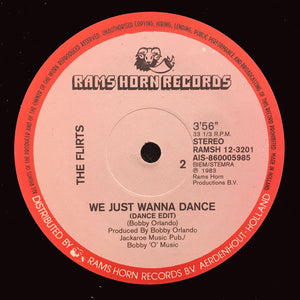 The Flirts - Calling All Boys - VG- (LOW GRADE) 12" Single Record 1983 Rams Horn USA Original RARE Vinyl - Synth-pop / Hi NRG - Shuga Records