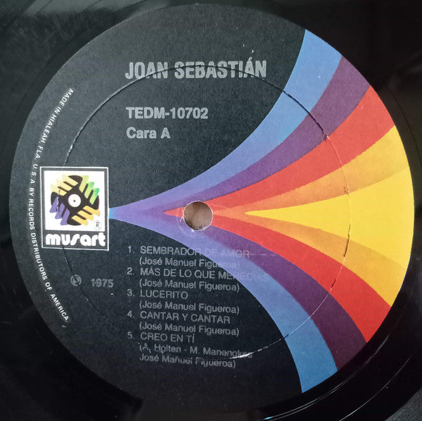 Joan Sebastian - Joan Sebastian - VG+ LP Record 1975 Musart USA Original Vinyl - Latin / Ranchera - Shuga Records