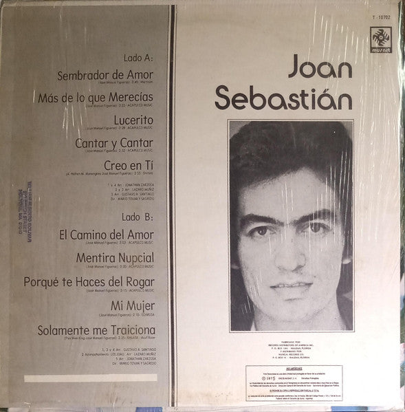 Joan Sebastian - Joan Sebastian - VG+ LP Record 1975 Musart USA Original Vinyl - Latin / Ranchera - Shuga Records