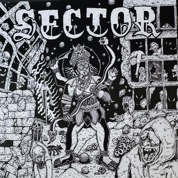 Sector - The Chicago Sector - Mint- LP Record 2022 Daze USA Green/Black Swirl Vinyl & Insert - Hardcore