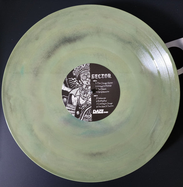 Sector - The Chicago Sector - Mint- LP Record 2022 Daze USA Green/Black Swirl Vinyl & Insert - Hardcore
