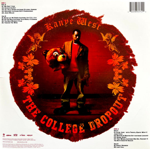 Kanye West - The College Dropout (2004) - Mint- 2 LP Record 2022 Roc-A-Fella USA Vinyl & WHITE COVER VERSION - Hip Hop - Shuga Records
