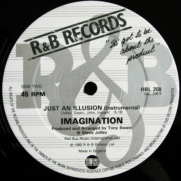 Imagination - Just An Illusion - VG+ 12" Single Record 1982 UK Original Vinyl - Disco - Shuga Records