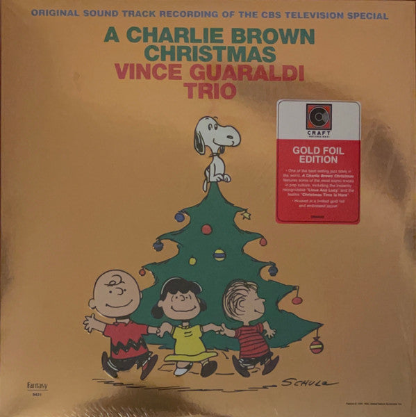 Vince Guaraldi Trio - A Charlie Brown Christmas (1965) - New LP Record 2022 Fantasy Vinyl, Embossed Cover & Gold Foil - Soundtrack / Holiday - Shuga Records