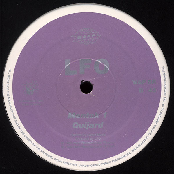LFO - LFO Remix - VG+ 12" Single Record 1990 Warp Outer Rhythm UK Vinyl - House / Techno / Bleep - Shuga Records