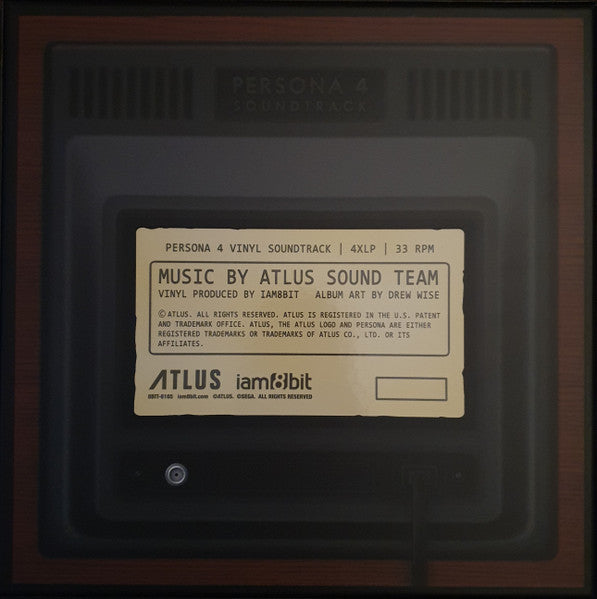 Shoji Meguro, Atlus Sound Team - Persona 4 - Mint- 4 LP Record Box Set 2022 Iam8bit Black, Grey, Teal, Yellow Vinyl & Stickers - Soundtrack / Video Game Music - Shuga Records