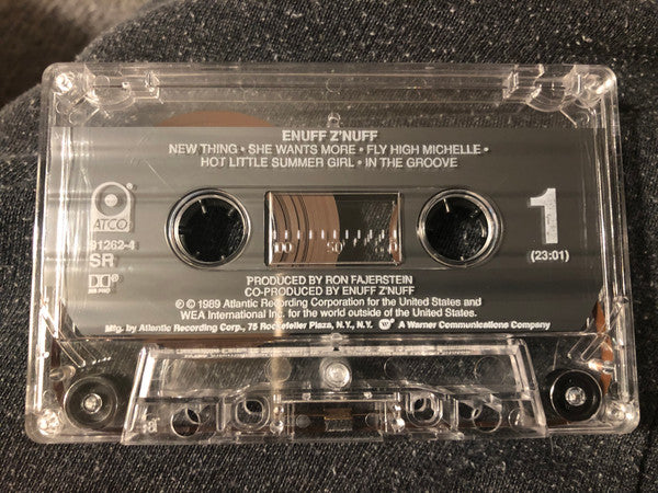 Enuff Z'nuff - Enuff Z'nuff - VG+ Cassette 1989 ATCO USA Tape - Hard Rock - Shuga Records