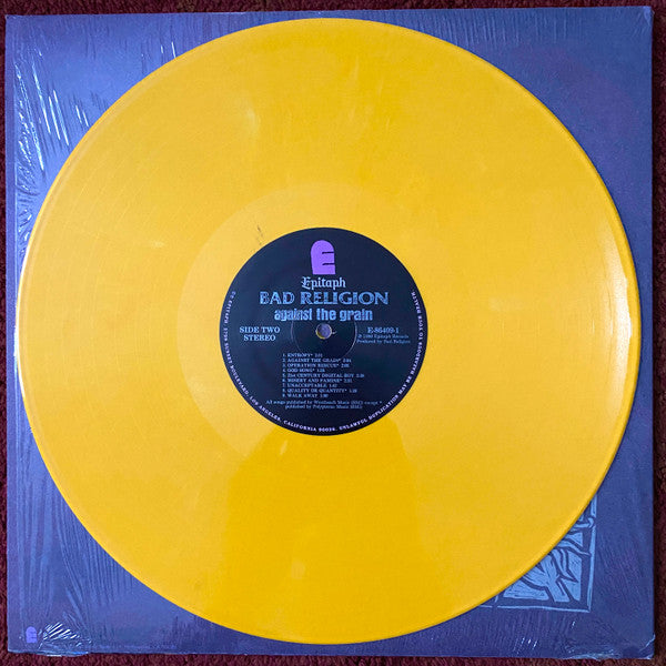 Bad Religion - Against the Grain (1990) - Mint- LP Record 2014 Epitaph Yellow Vinyl (500 made) - Punk Rock / Hardcore - Shuga Records