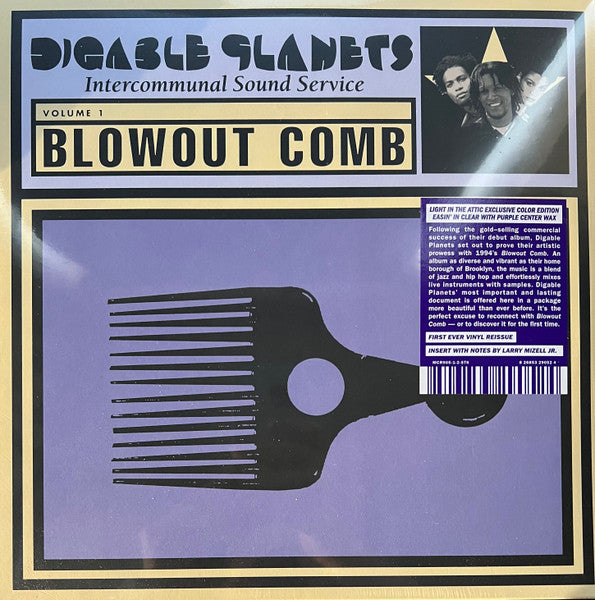 Digable Planets - Blowout Comb (1994) - New 2 LP Record 2023 Light In The Attic Clear w/ Purple Center Vinyl - Hip Hop - Shuga Records