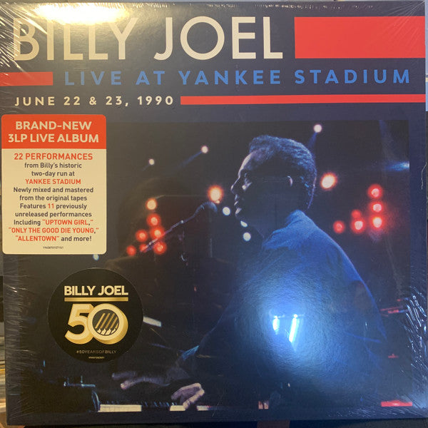 Billy Joel - Live at Yankee Stadium June 22 & 23, 1990 - New 3 LP Record 2022 Columbia Vinyl - Pop Rock / Soft Rock - Shuga Records