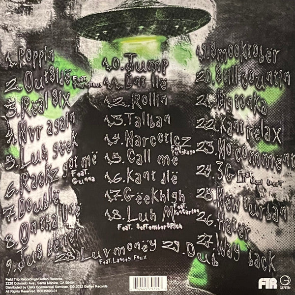 Yeat - 2 Alivë (Geëk Pack) - New 2 LP Record 2022 Geffen Field Trip Neon Leaf Green Vinyl - Hip Hop / Trap - Shuga Records