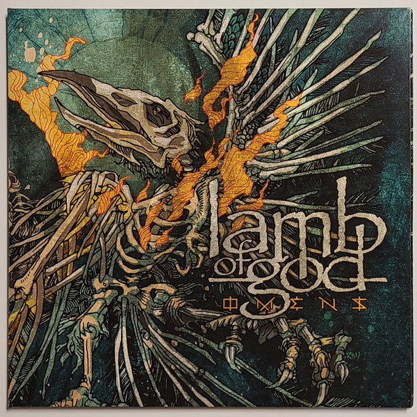 Lamb Of God - Omens - New LP Record 2022 Epic USA Marbled Teal Vinyl - Metal / Groove Metal - Shuga Records