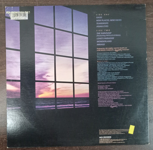 Joe Sample - Oasis - Mint- LP Record 1985 MCA USA Vinyl - Jazz / Soul-Jazz / Jazz-Funk - Shuga Records
