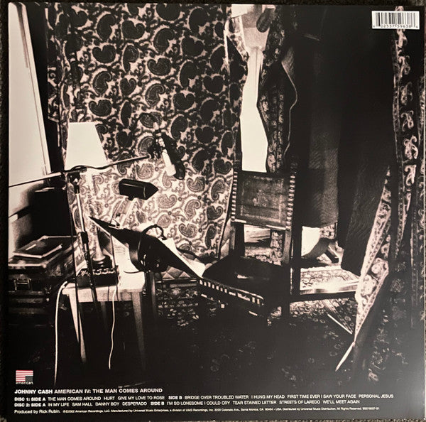 Johnny Cash ‎- American IV: The Man Comes Around - New 2 LP Record 2022 American 180 gram Vinyl - Country / Rock - Shuga Records