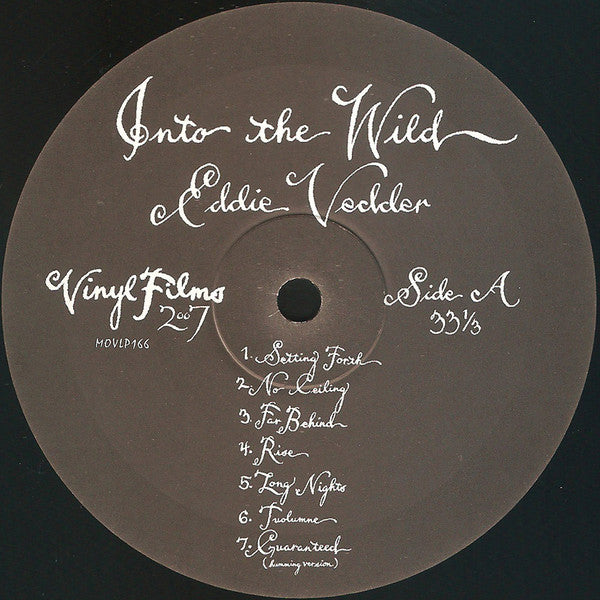 Eddie Vedder - Into The Wild (2007) - VG+ LP Record 2010 Music On Vinyl 180 gram & Booklet - Soundtrack / Rock / Pearl Jam - Shuga Records