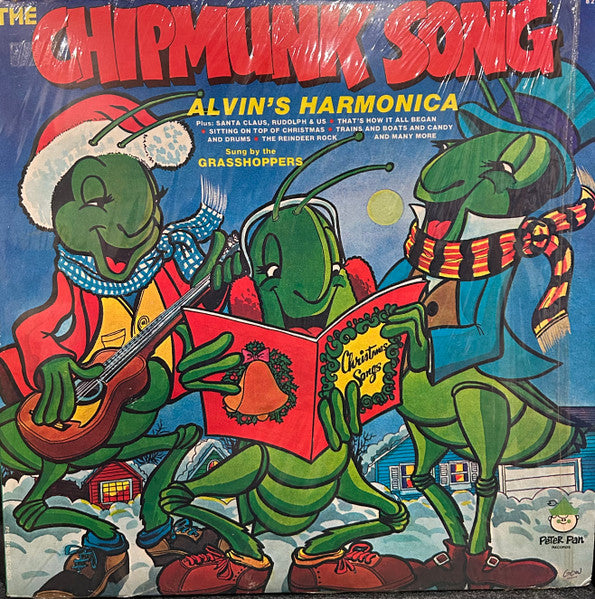 The Grasshoppers - The Chipmunk Song - VG+ LP Record 1978 Peter Pan USA Vinyl - Holiday / Children's - Shuga Records