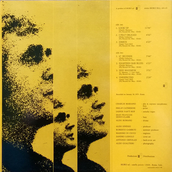 Charlie Mariano – Jazz A Confronto 15 - Mint- LP Record 1975 Horo Italy Vinyl - Jazz / Fusion - Shuga Records
