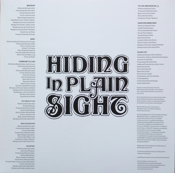 Drugdealer - Hiding In Plain Sight - Mint- LP Record 2022 Mexican Summer Wine Rouge Vinyl & Download - Indie Rock / AOR / Alternative Rock - Shuga Records