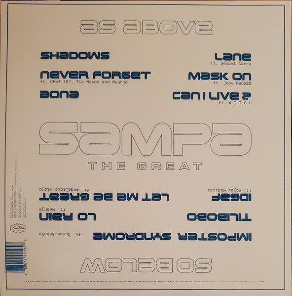 Sampa The Great - As Above So Below - New LP Record 2022 Loma Vista Purple Vinyl - Hip Hop - Shuga Records