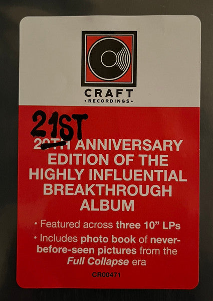 Thursday – Full Collapse 20 (2001) - New 3x 10" LP Record 2022 Craft Recordings USA Vinyl, 7" & Hardcover - Pop Punk / Alternative Rock / Emo - Shuga Records
